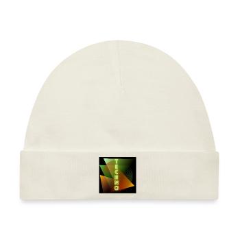 techno logo - Baby Premium Organic Mütze - Naturweiß - Vorne