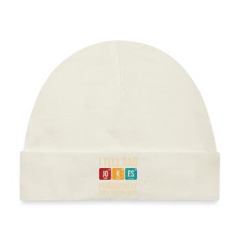 Ich erzähle Papa regelmäßig Witze - Baby Premium Organic Mütze - Naturweiß - Vorne