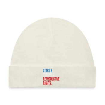 Stars & Stripes & Reproductive Rights - Baby Premium Organic Mütze - Naturweiß - Vorne