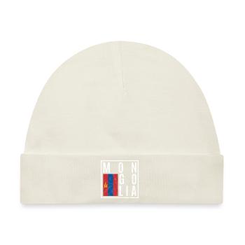 Mongolei - Baby Premium Organic Mütze - Naturweiß - Vorne