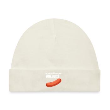 ist mir wurst - Baby Premium Organic Mütze - Naturweiß - Vorne