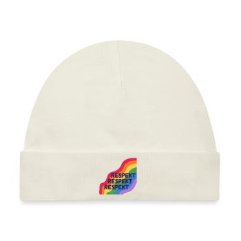 Pride Respekt - Baby Premium Organic Mütze - Naturweiß - Vorne