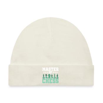 Master Of Chess Chess Player Chess Board - Baby Premium Organic Mütze - Naturweiß - Vorne