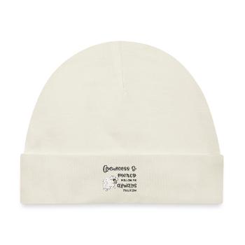 Christian Design Güte und Barmherzigkeit Psalm 23 - Baby Premium Organic Mütze - Naturweiß - Vorne