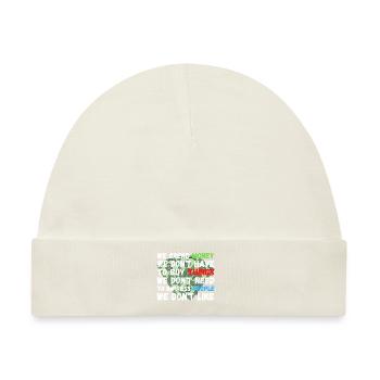 Spend money - Baby Premium Organic Mütze - Naturweiß - Vorne