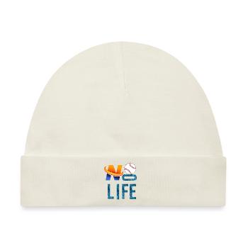 KEIN Baseball, kein Leben - Baby Premium Organic Mütze - Naturweiß - Vorne
