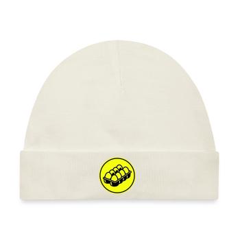 Eier symbol - Baby Premium Organic Mütze - Naturweiß - Vorne