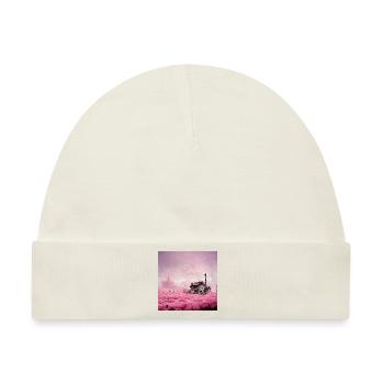 Postapokalyptisches rosa Wunderland - Baby Premium Organic Mütze - Naturweiß - Vorne