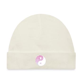 yin yang - Baby Premium Organic Mütze - Naturweiß - Vorne