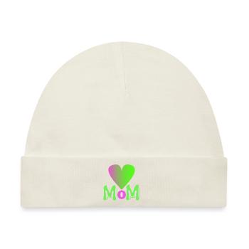 mom - Baby Premium Organic Mütze - Naturweiß - Vorne