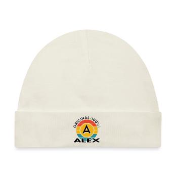 Alex - Baby Premium Organic Mütze - Naturweiß - Vorne