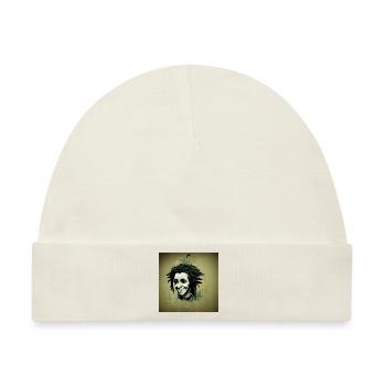 Rastafari-skizzenmalerei - Baby Premium Organic Mütze - Naturweiß - Vorne