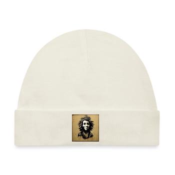 Rastafari-skizzenmalerei - Baby Premium Organic Mütze - Naturweiß - Vorne