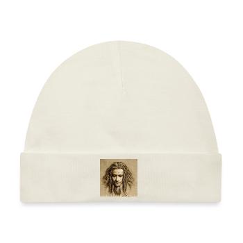 Rastafari-skizzenmalerei - Baby Premium Organic Mütze - Naturweiß - Vorne
