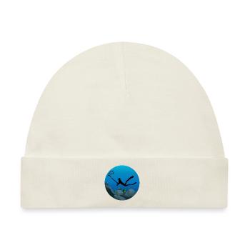 Speerfischen Speerfischen Speerfischen Angeln - Baby Premium Organic Mütze - Naturweiß - Vorne