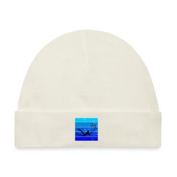 Speerfischen Speerfischen Speerfischer Fischen - Baby Premium Organic Mütze - Naturweiß - Vorne