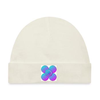 Bunte Blume - Baby Premium Organic Mütze - Naturweiß - Vorne