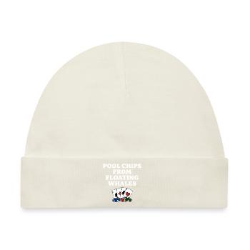 Pool Chips from Floating Whales Poker Funny Poker - Baby Premium Organic Mütze - Naturweiß - Vorne