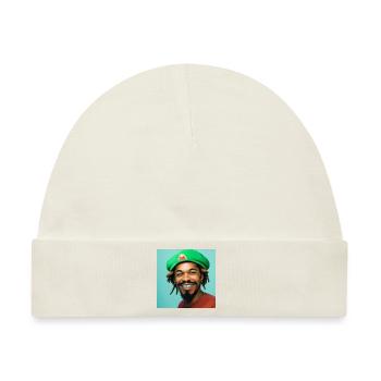 Rastafari-porträt - Baby Premium Organic Mütze - Naturweiß - Vorne