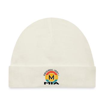 Mia - Baby Premium Organic Mütze - Naturweiß - Vorne