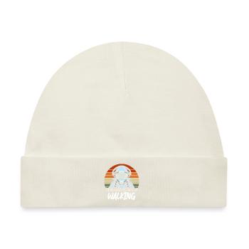 Weltall Schwerelos Voyager Rakete - Baby Premium Organic Mütze - Naturweiß - Vorne