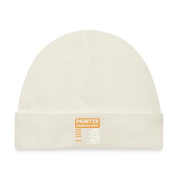 Maler Künstler Ausbildung Farbroller - Baby Premium Organic Mütze - Naturweiß - Vorne