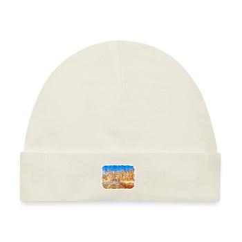 Jaipur Indien Aquarell Skizze Gezeichnetes Gemälde - Baby Premium Organic Mütze - Naturweiß - Vorne