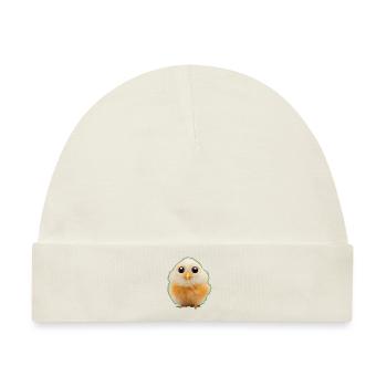Flauschiges Kücken - Baby Premium Organic Mütze - Naturweiß - Vorne