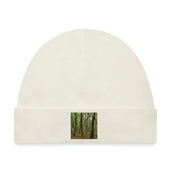 The lonely green woods - Baby Premium Organic Mütze - Naturweiß - Vorne