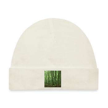 lonely green woods - Baby Premium Organic Mütze - Naturweiß - Vorne