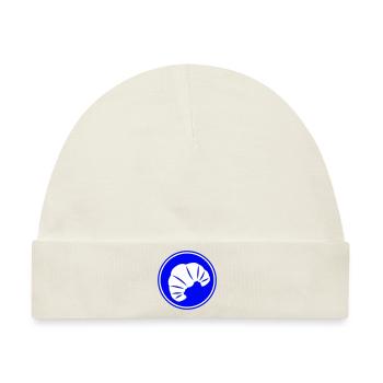 Croissant Symbol - Baby Premium Organic Mütze - Naturweiß - Vorne