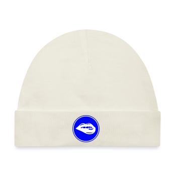 Lippen symbol - Baby Premium Organic Mütze - Naturweiß - Vorne