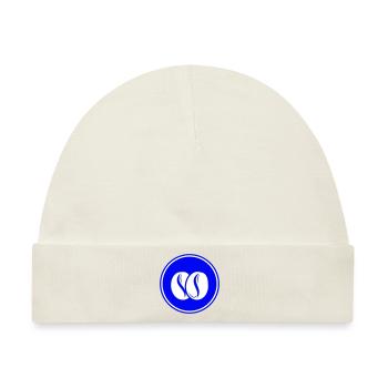 Kaffeebohne Symbol - Baby Premium Organic Mütze - Naturweiß - Vorne