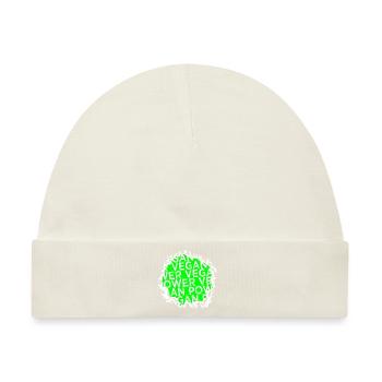 sayings vegetarian plant statement - Baby Premium Organic Mütze - Naturweiß - Vorne