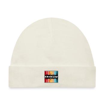 Krakau Polen Skyline Silhouette Reise Souvenir - Baby Premium Organic Mütze - Naturweiß - Vorne