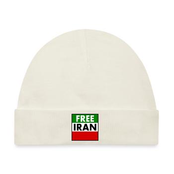 Free iran - Baby Premium Organic Mütze - Naturweiß - Vorne
