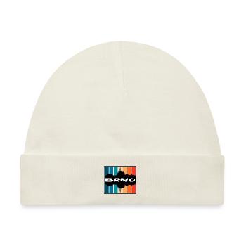 Brünn Tschechien Skyline Silhouette Reise Souvenir - Baby Premium Organic Mütze - Naturweiß - Vorne