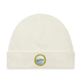 New York-Upper Bay - Baby Premium Organic Mütze - Naturweiß - Vorne