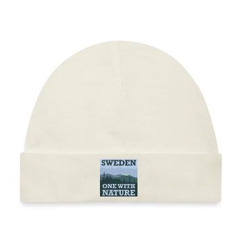 Eins mit der Natur. - Baby Premium Organic Mütze - Naturweiß - Vorne