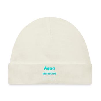 Aqua Cycling Schwimmbad Fitness Training Coach - Baby Premium Organic Mütze - Naturweiß - Vorne
