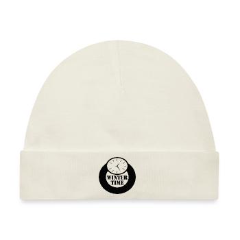 Winter Time - Baby Premium Organic Mütze - Naturweiß - Vorne