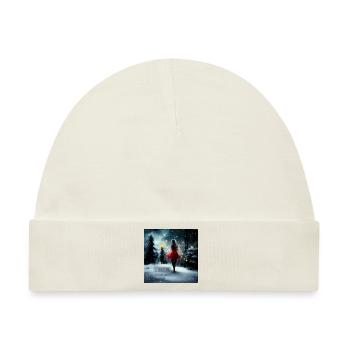 Dieses Weihnachtsmädchen im roten Kleid - Baby Premium Organic Mütze - Naturweiß - Vorne