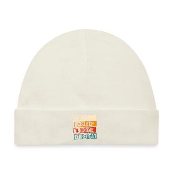 Zipfelmütze Wichtel Garten Weihnachtself - Baby Premium Organic Mütze - Naturweiß - Vorne