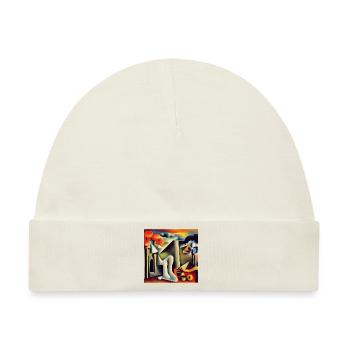 Abstrakte Kunst - Baby Premium Organic Mütze - Naturweiß - Vorne