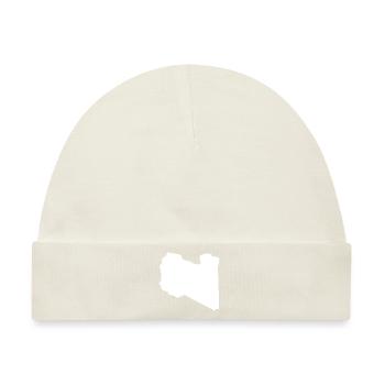 Libyen Landkarte Flagge - Baby Premium Organic Mütze - Naturweiß - Vorne