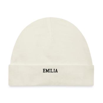 EMILIA - Baby Premium Organic Mütze - Naturweiß - Vorne