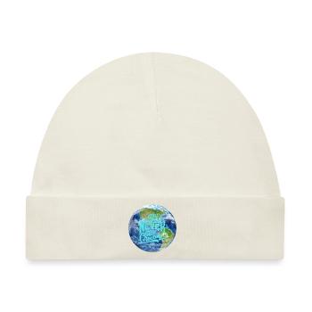 Planet Erde - Baby Premium Organic Mütze - Naturweiß - Vorne