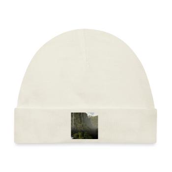 Schöne Landschaft im Nebel - Baby Premium Organic Mütze - Naturweiß - Vorne