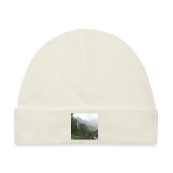 Schöne Landschaft im Nebel - Baby Premium Organic Mütze - Naturweiß - Vorne