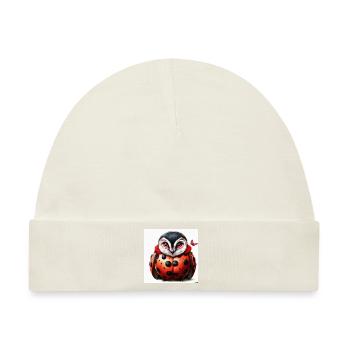 Lady Owl Bug - Baby Premium Organic Mütze - Naturweiß - Vorne